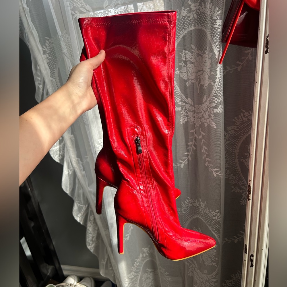 Super Cute Red Boots - image 2